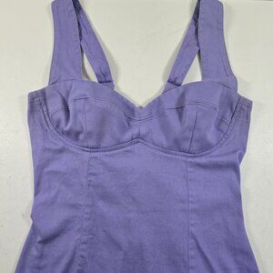Pinup Couture Varla Lavender Top